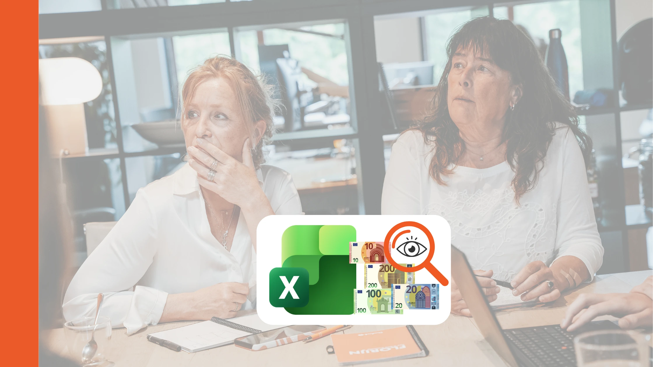 Medewerker werkt met complexe Excel-bestanden die een belangrijk bedrijfsproces ondersteunen.
